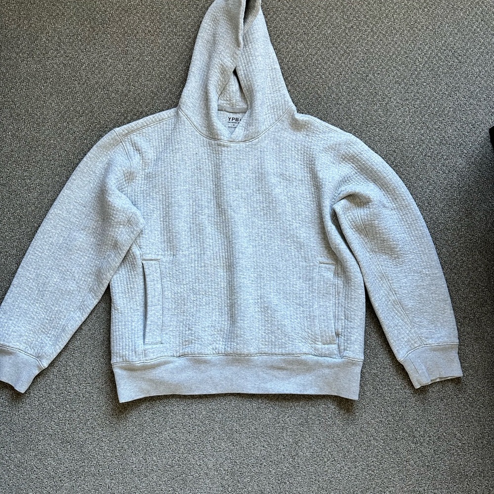 Abercrombie & Fitch Light Gray Crewneck Hoodie Sweater